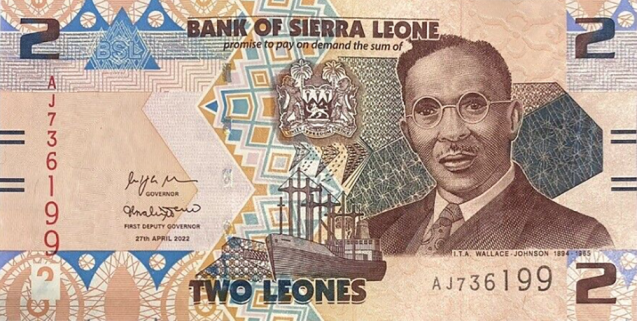 PN35 Sierra Leone - 2 Leones Year 2022